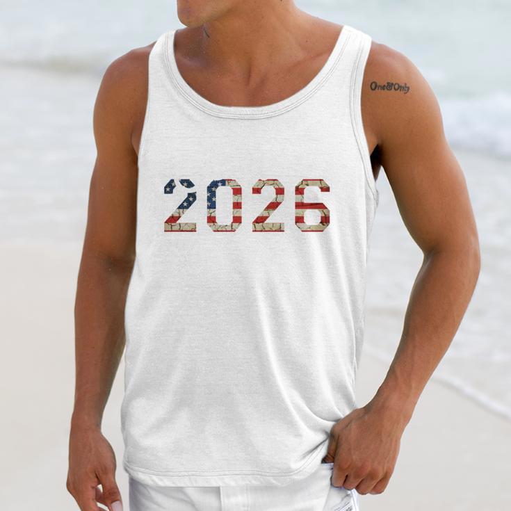 Senior Year 2026 American Flag USA Graduation Class Of 2026 Unisex Tank Top