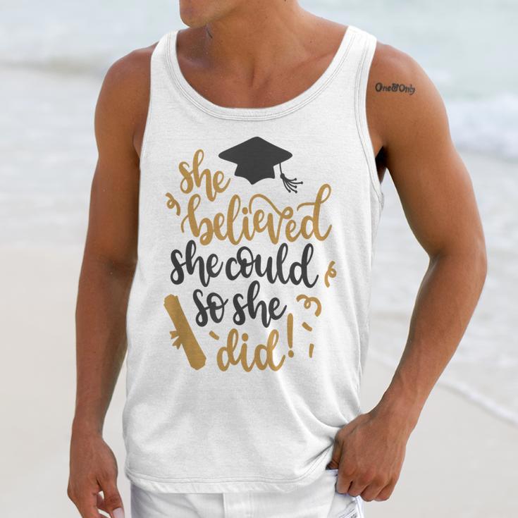 She Believed She Could So She Did Graduation Shirt Unisex Tank Top