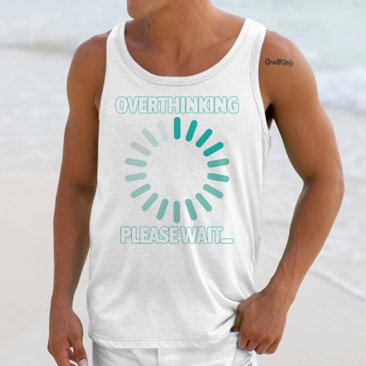 Social Introvert's Overthinking Please Wait Awkward Humor Unisex Tank Top Social Introvert's Overthinking Please Wait Awkward Humor Unisex Tank Top