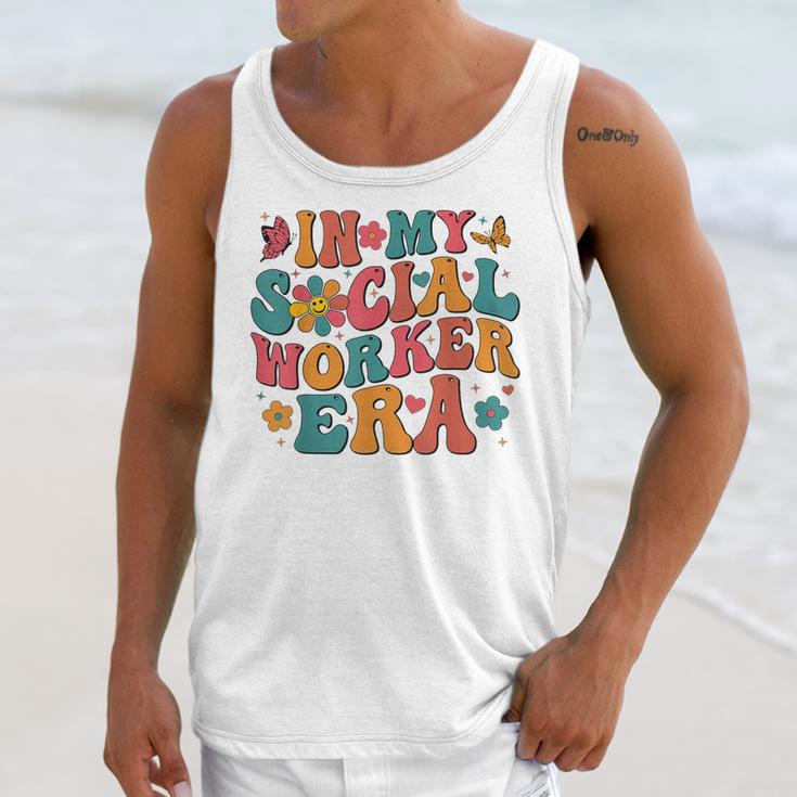 In My Social Worker Era Cute Social Worker Graduation MSW Unisex Tank Top