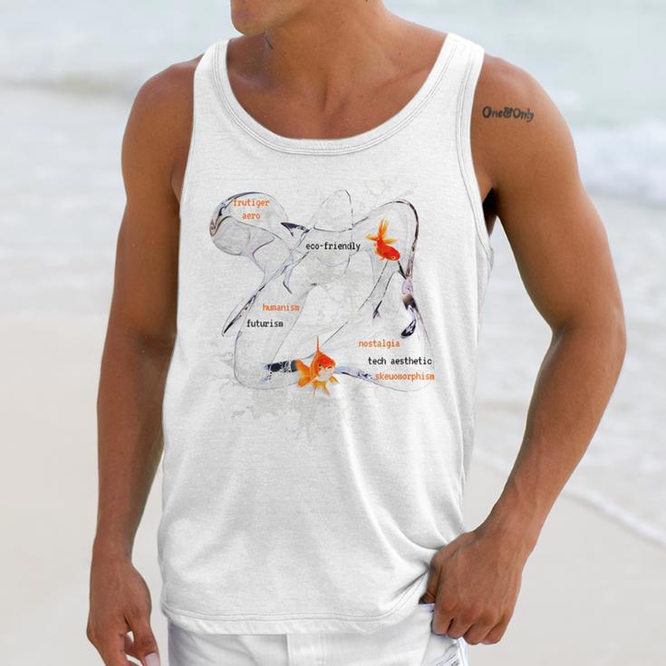 Splash Water Frutiger Aero Y2K Style Clownfish Unisex Tank Top Splash Water Frutiger Aero Y2K Style Clownfish Unisex Tank Top