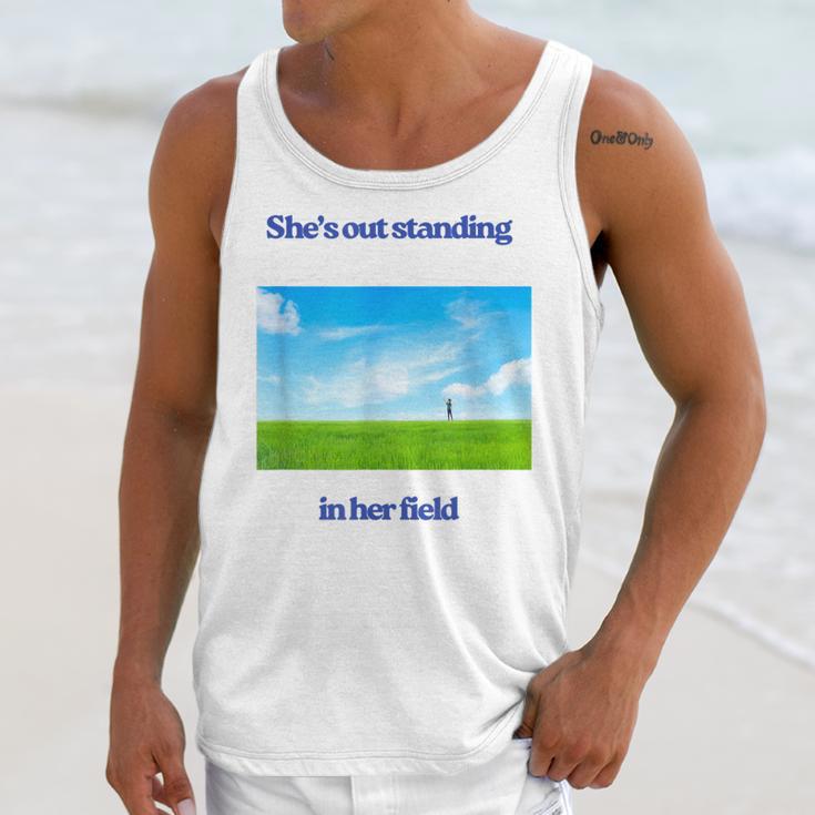 Out Standing In Her Field Graduation Tee Unisex Tank Top