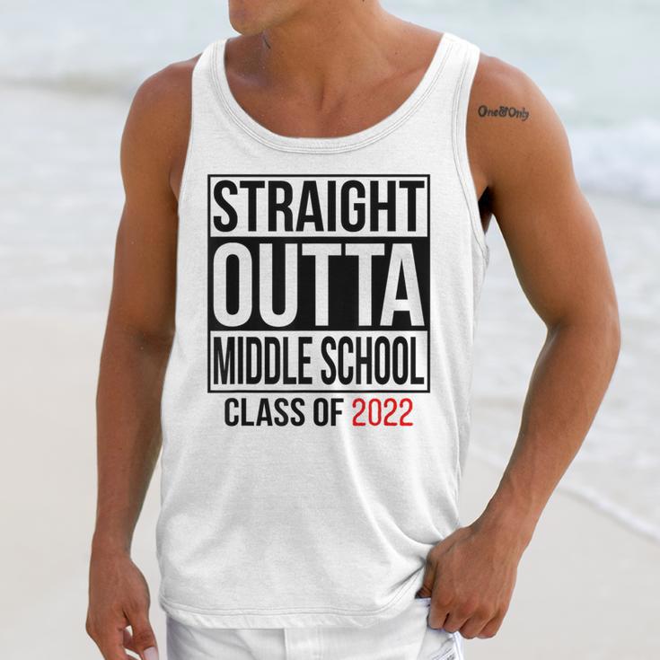 Straight Outta Middle School Graduation Shirt Class Of 2022 Unisex Tank Top