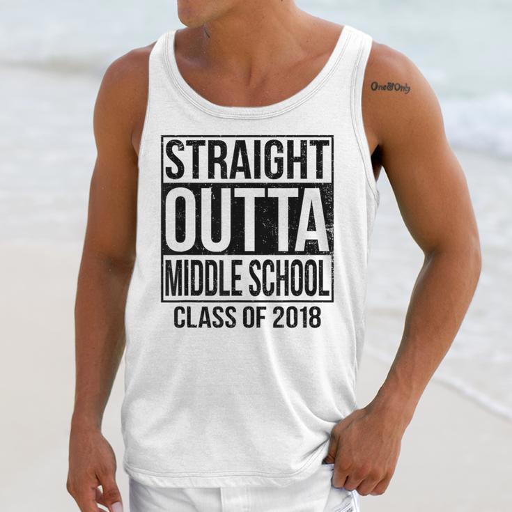 Straight Outta Middle School Graduation Unisex Tank Top