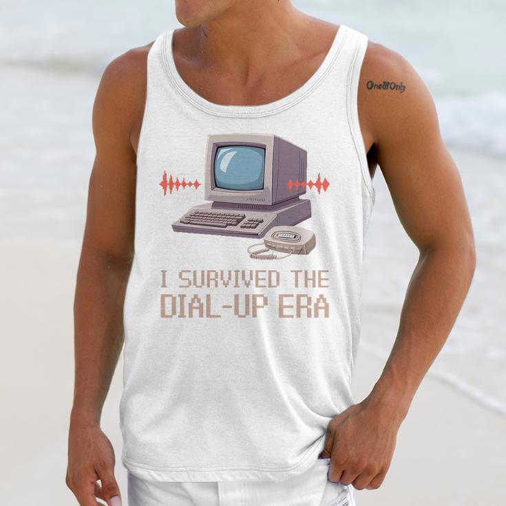 I Survived The Dial-Up Era Retro 90s Nostalgia Premium Tri-Blend Unisex Tank Top I Survived The Dial-Up Era Retro 90s Nostalgia Premium Tri-Blend Unisex Tank Top