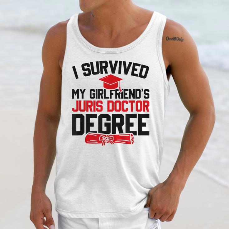 I Survived My Girlfriend's Juris Doctor Degree Graduation Unisex Tank Top
