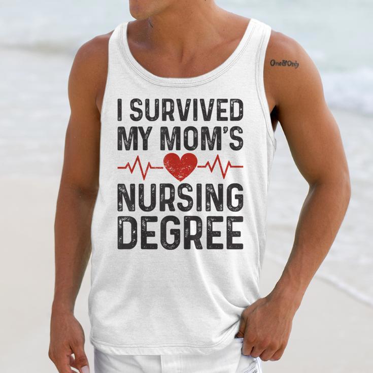 I Survived My Mom's Nursing Degree School Graduation Nursing Unisex Tank Top
