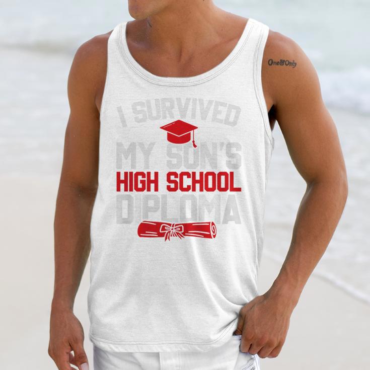 I Survived My Son's High School Diploma Graduation Premium Unisex Tank Top