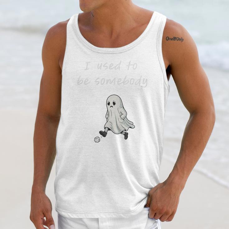 I Used To Be Somebody Nostalgia Halloween Spooky Season Premium Tri-Blend Unisex Tank Top