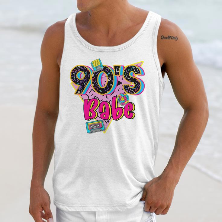 Vintage 90's Babe Party Back To 90s Cassette Nostalgia Premium Tri-Blend Unisex Tank Top