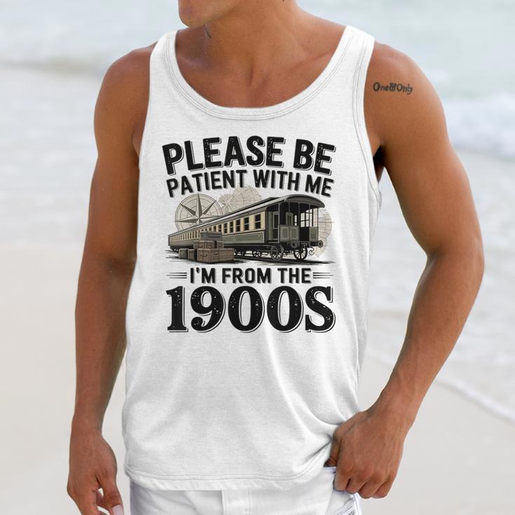 Vintage Be Patient With Me I'm From The 1900s Steam Train Unisex Tank Top