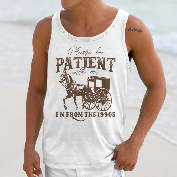 Vintage Please Be Patient With Me I'm From The 1900s On Back Unisex Tank Top Vintage Please Be Patient With Me I'm From The 1900s On Back Unisex Tank Top