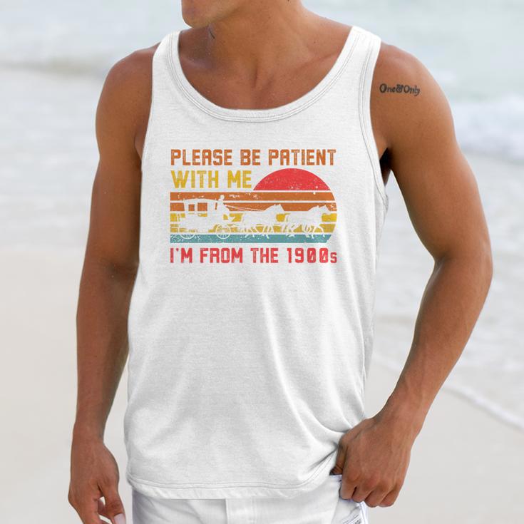 Vintage Retro Please Be Patient With Me I'm From The 1900s Premium Unisex Tank Top