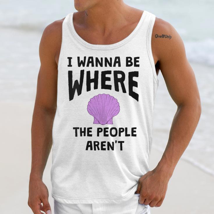 I Wanna Be Where The People Aren't Introvert Unisex Tank Top I Wanna Be Where The People Aren't Introvert Unisex Tank Top