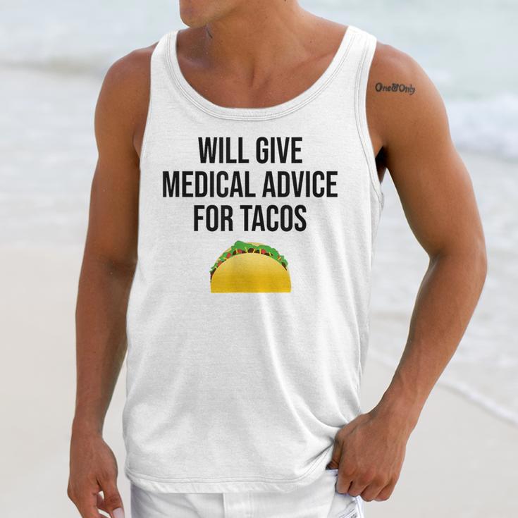 Will Give Medical Advice For Tacos Shirt Graduation MD Unisex Tank Top