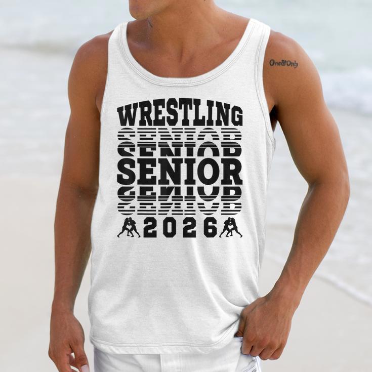 Wrestling Senior 2026 Graduation Unisex Tank Top