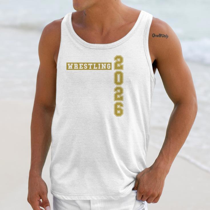 Wrestling Senior Night Wrestling Senior 2026 Graduation 43 Unisex Tank Top