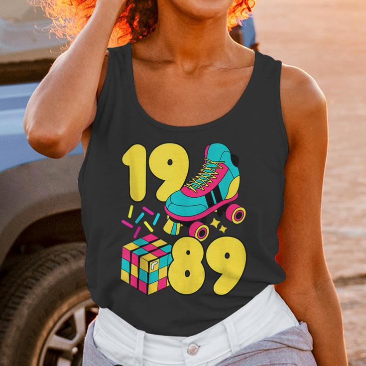1989 Retro Raised In The 80s Old School Nostalgia Vibes Unisex Tank Top