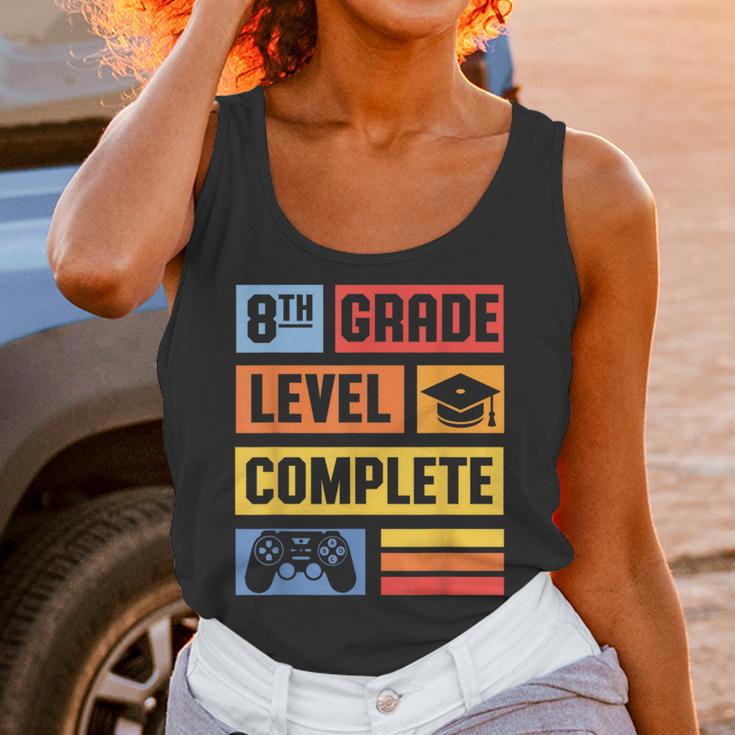 8th Grade Graduation Shirt 2024 Gamer Level Eighth Birthday Unisex Tank Top