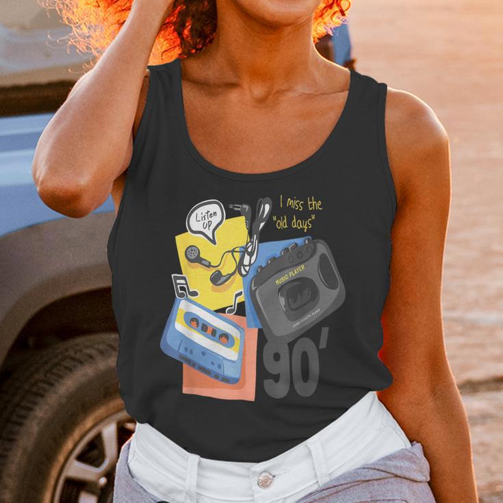 90s Retro Cassette And Walkman Nostalgia Graphic Tee Unisex Tank Top