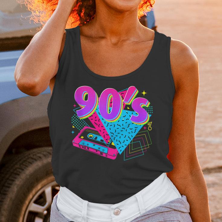 90's Vibe Retro Style Cassette Tape Nostalgia 1990s Party Unisex Tank Top