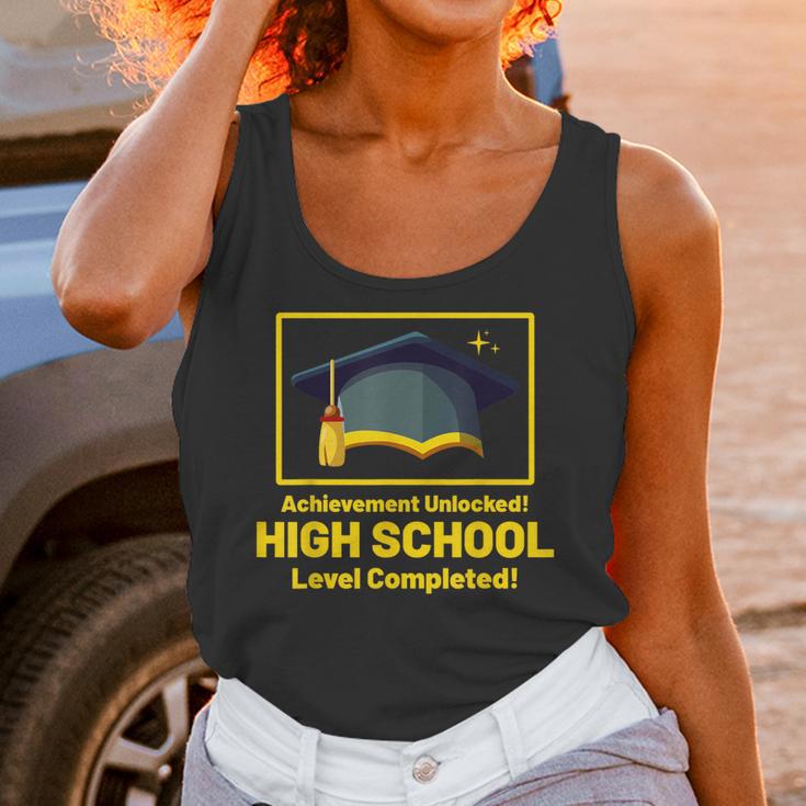 Achievement Unlocked High School Graduation Gamer Unisex Tank Top