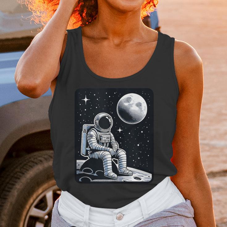 Aesthetic Spaceman Astronaut On The Moon Space Introvert Unisex Tank Top Aesthetic Spaceman Astronaut On The Moon Space Introvert Unisex Tank Top