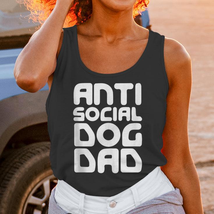 Anti-Social Dog Dad Quote For Anti Social Introvert Persons Unisex Tank Top