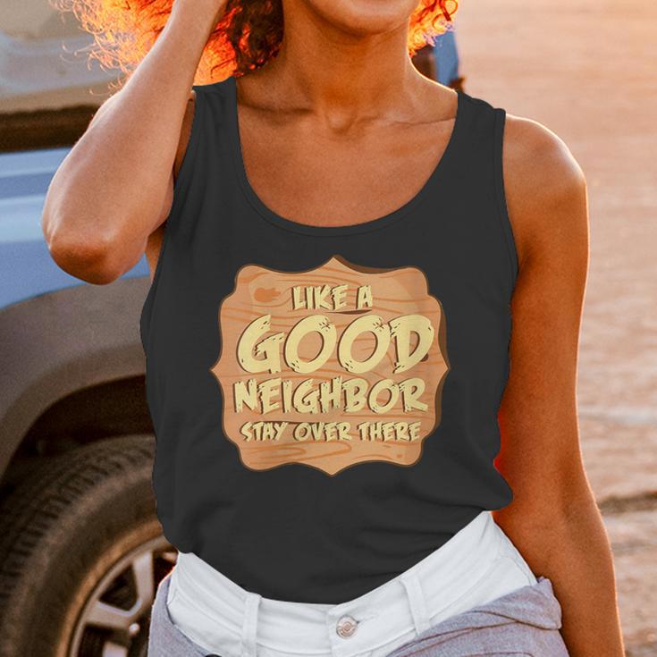 Antisocial Like A Good Neighbor Stay Over There Introvert Unisex Tank Top