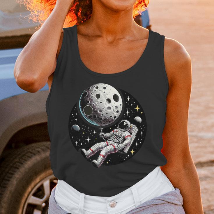 Astronaut Aesthetic Holding Moon Balloon Planets Introvert Unisex Tank Top Astronaut Aesthetic Holding Moon Balloon Planets Introvert Unisex Tank Top