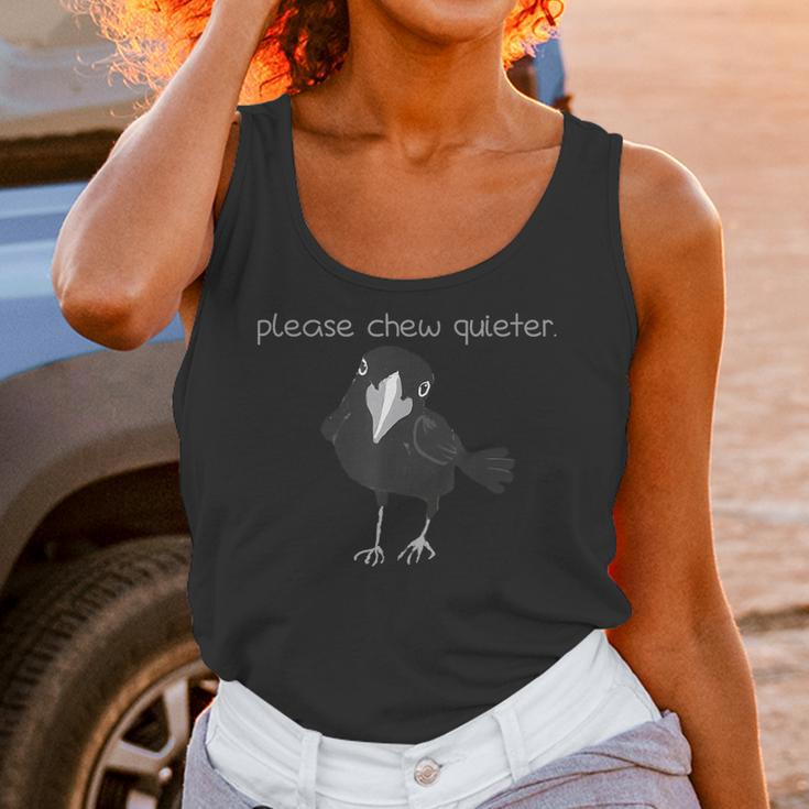 Bird Please Chew Quieter Introvert Quietness Unisex Tank Top Bird Please Chew Quieter Introvert Quietness Unisex Tank Top