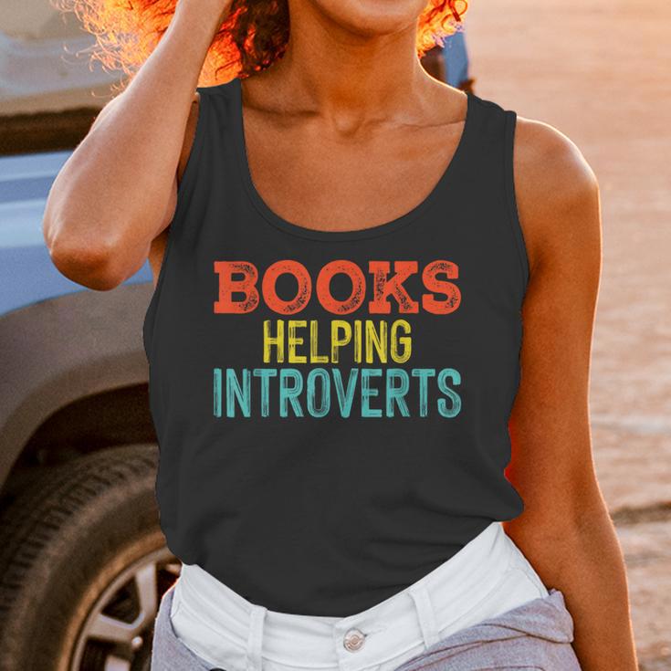 Books Helping Introverts I Introvert Unisex Tank Top Books Helping Introverts I Introvert Unisex Tank Top