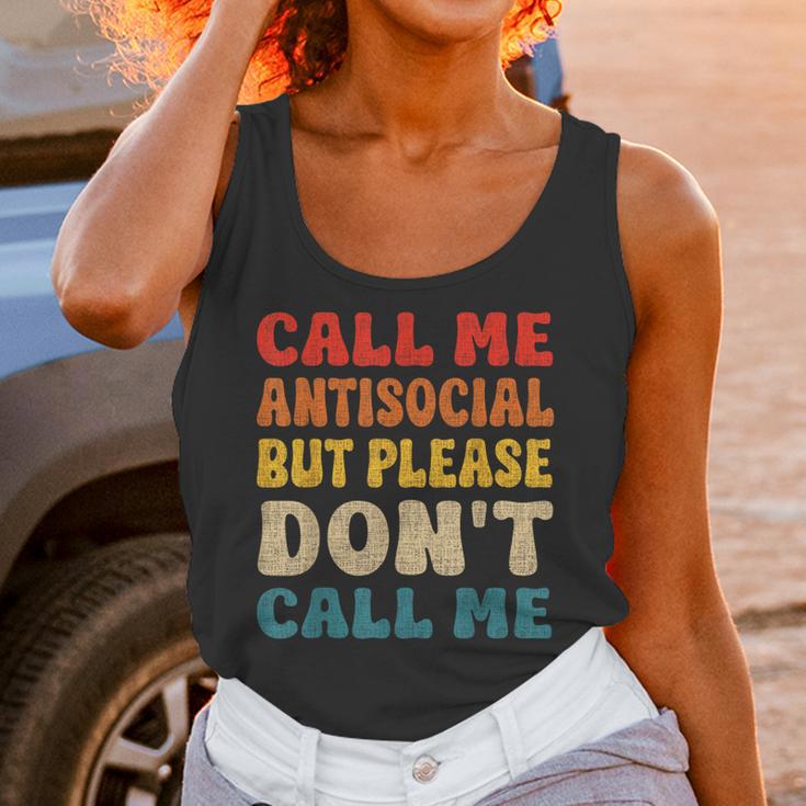 Call Me Antisocial But Please Don't Call Me Introvert Unisex Tank Top Call Me Antisocial But Please Don't Call Me Introvert Unisex Tank Top