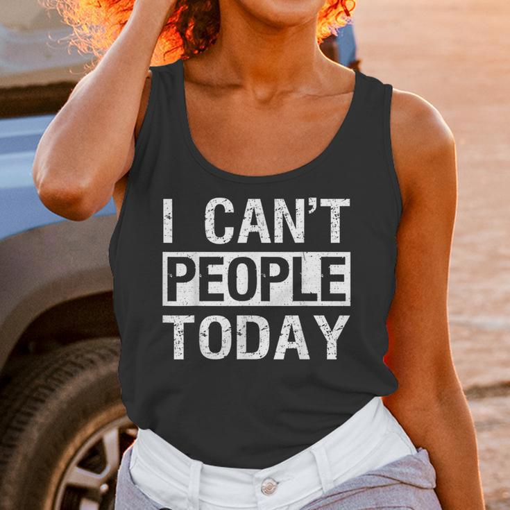 I Can't People Today Introvert Sarcastic Unisex Tank Top I Can't People Today Introvert Sarcastic Unisex Tank Top