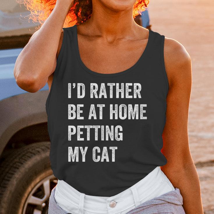 Cat Owner Introvert Stay Home Rather Pet Cat Unisex Tank Top Cat Owner Introvert Stay Home Rather Pet Cat Unisex Tank Top