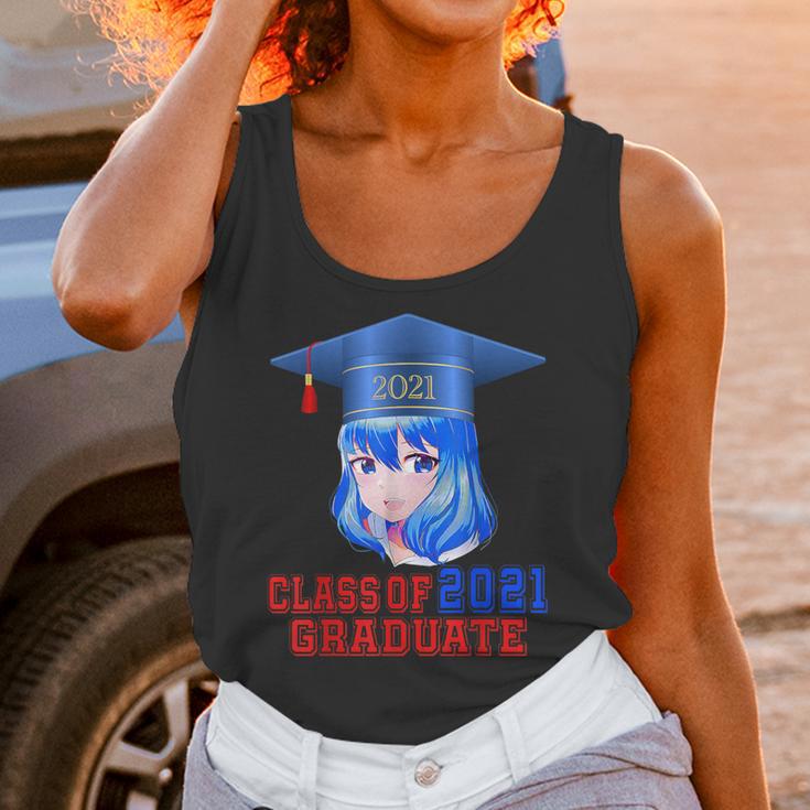 Class Of 2021 Graduate Kawaii Anime Girl School Graduation Unisex Tank Top