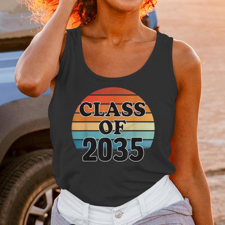 Class Of 2035 Senior Graduate Retro Graduation Unisex Tank Top