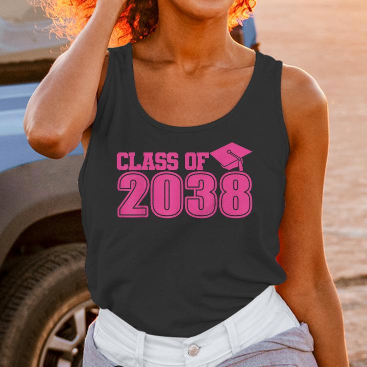 Class Of 2038 Pink Girls Growing Up School Memory Graduation Unisex Tank Top
