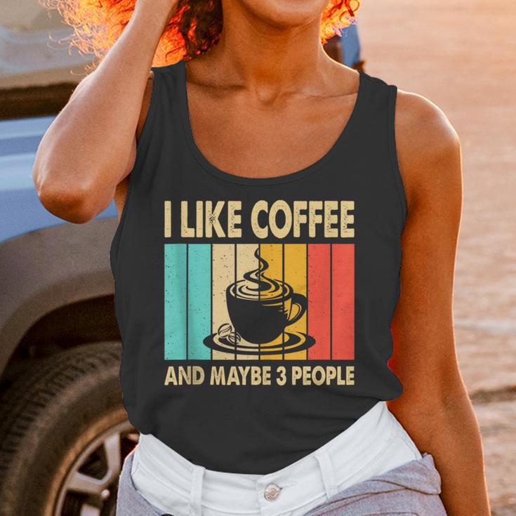 I Like Coffee And Maybe 3 People Introvert Anti-Social Unisex Tank Top I Like Coffee And Maybe 3 People Introvert Anti-Social Unisex Tank Top