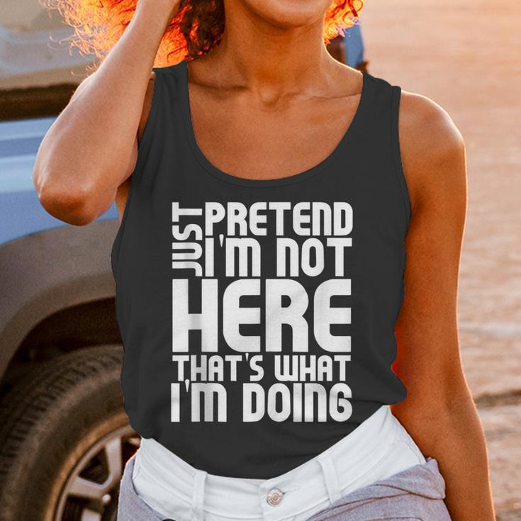 Cool Introvert Just Pretends I'm Not Heres Unisex Tank Top Cool Introvert Just Pretends I'm Not Heres Unisex Tank Top