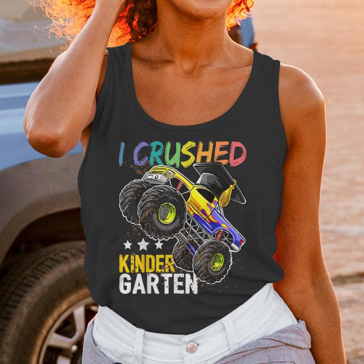 I Crushed Kindergarten Monster Truck Graduation Boys Small Unisex Tank Top