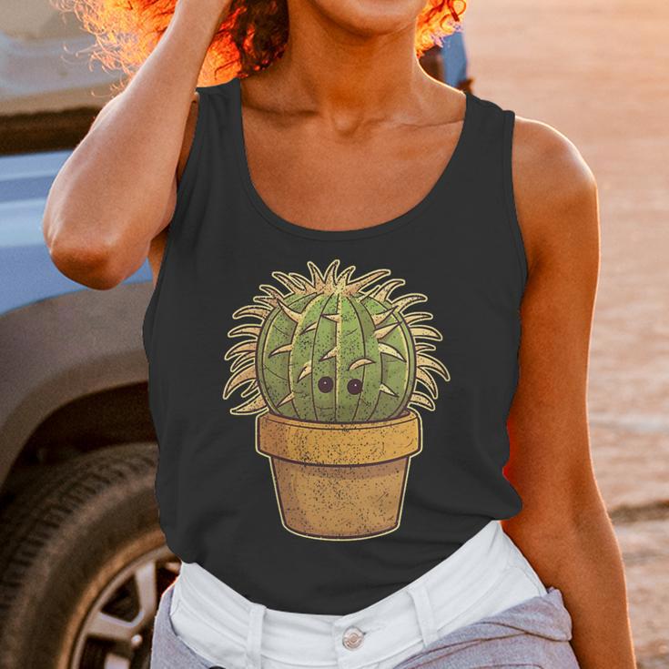 Cute Golden Barrel Cactus Introvert Distressed Unisex Tank Top Cute Golden Barrel Cactus Introvert Distressed Unisex Tank Top