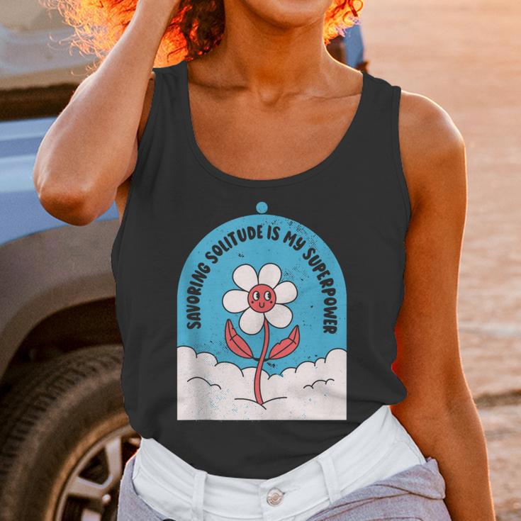 Cute Introvert Shy Teen Anti-Social Inner Strength Unisex Tank Top
