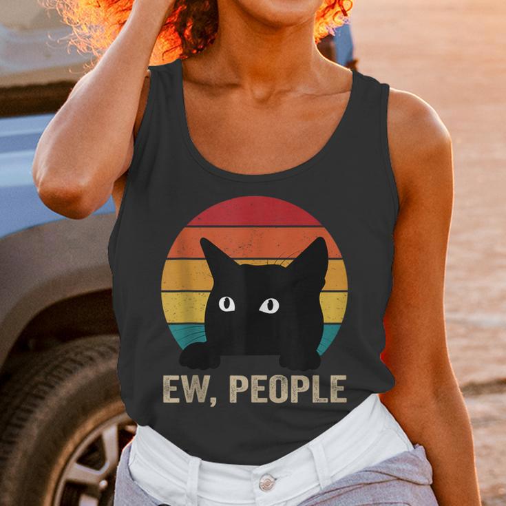 Ew People Introvert Cat Lover Cat Lady Vintage Unisex Tank Top