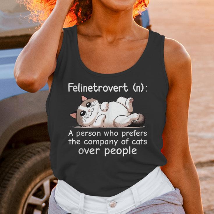 Felinetrovert Definition Cat Lover Introvert Humor Cats Unisex Tank Top Felinetrovert Definition Cat Lover Introvert Humor Cats Unisex Tank Top