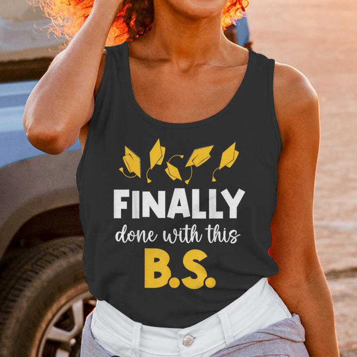 Finally Done With This Bs Bachelor's Bachelor Graduation Unisex Tank Top