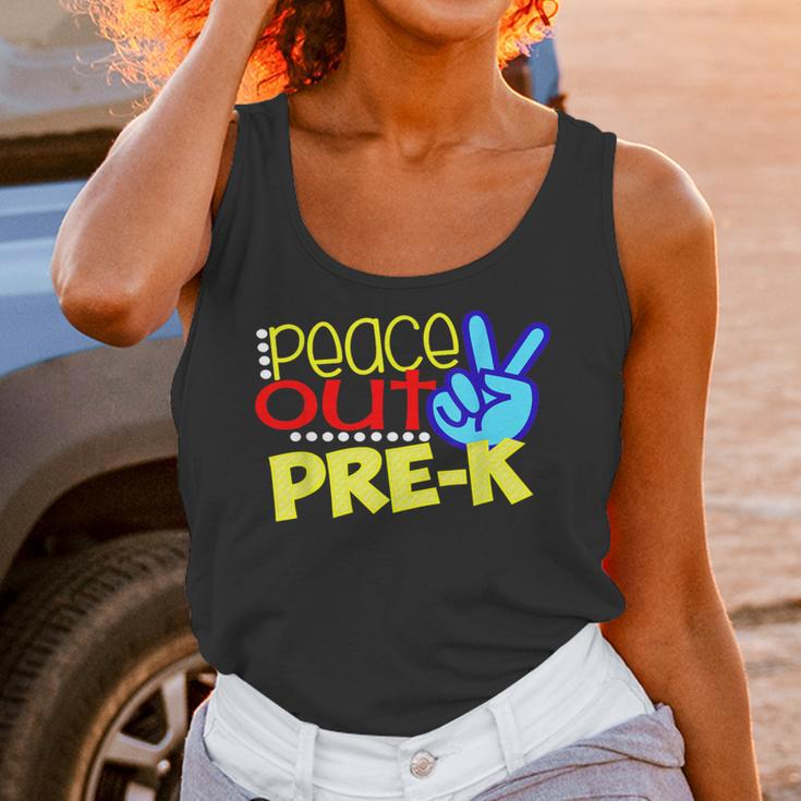 First Day Of School Shirt Peace Out Pre-K Graduation Kids So Unisex Tank Top