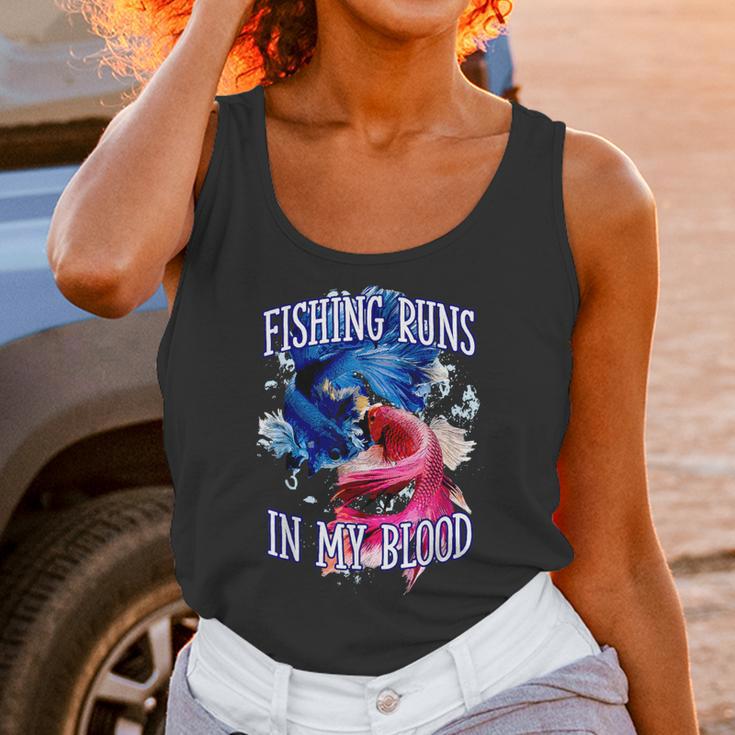Fishing Runs In My Blood Introvert Hobby Antisocial Unisex Tank Top Fishing Runs In My Blood Introvert Hobby Antisocial Unisex Tank Top
