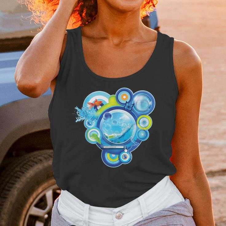 Frutiger Aero Metro Abstract Maximalism 2000s Nostalgia Unisex Tank Top