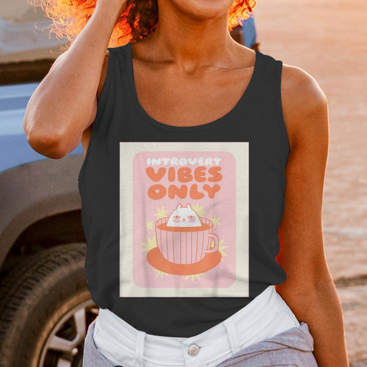 Fun Cool Cute Introvert Cat Character Quote Tea Cup For Men Women Unisex Tank Top Fun Cool Cute Introvert Cat Character Quote Tea Cup For Men Women Unisex Tank Top